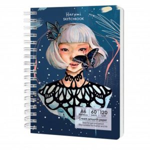 Sketchbook cu spira Harumi 60 file 120 g/mp Having a lovely time Drasca
