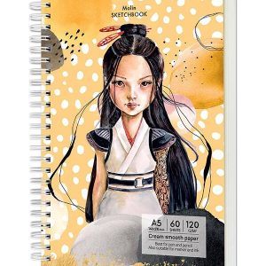 Sketchbook cu spira Molin 60 file 120 g/mp Having a lovely time Drasca