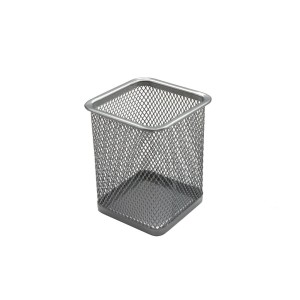 Suport de birou pătrat ECADA 95002 pentru instrumente de scris, diverse culori