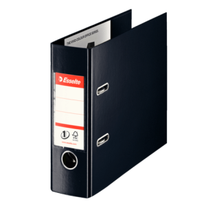Biblioraft plastifiat PP pentru banci 7.5 cm Esselte No.1 Power VIVIDA negru