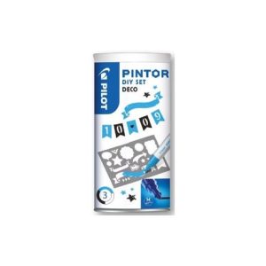 Set markere cu vopsea Pilot Pintor DIY Fashion Bag diverse culori Set Pilot Pintor DIY Deco