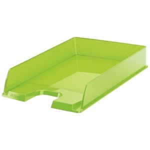 Tavita de birou polistiren A4 Esselte verde transparent
