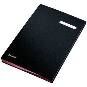 Mapa documente A4 cu 20 separatoare negru Esselte, ESS621061