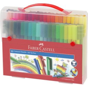 Carioci 80 culori Connector Cutie cadou Faber-Castell