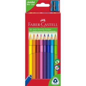 Creioane colorate 6 culori jumbo grip Faber-Castell